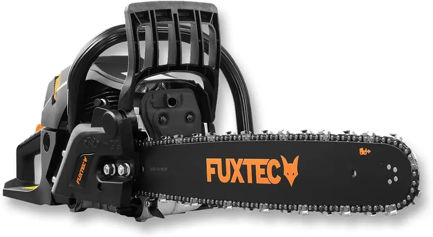 Fuxtec Tronçonneuse Thermique 61,5cc 2T 2,8kW Coupe 45cm avec Étui