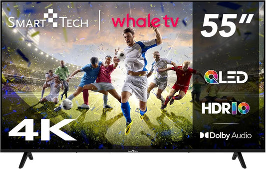 Téléviseur QLED 4K UHD 55' avec OS Intelligent, Compatible Molotov, Netflix, Prime Video, Disney+