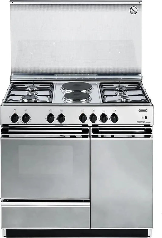 Cuisinière à gaz inox avec four, classe A, 86 x 50 cm
