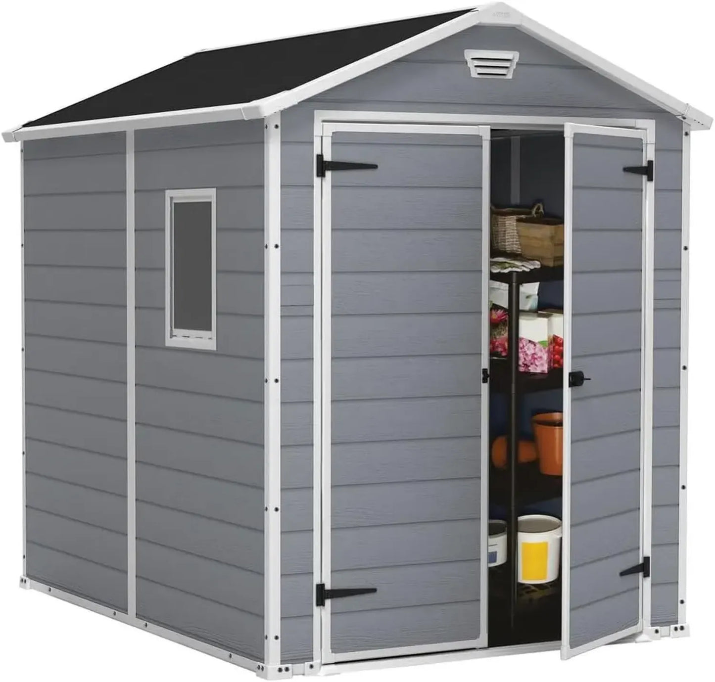 Abri de Jardin Keter Manor 68, 4,1 m², Couleur Gris