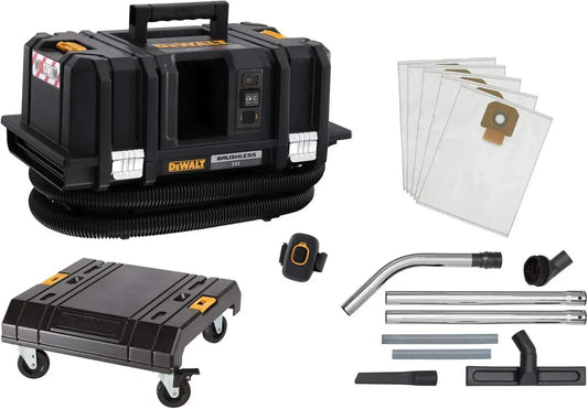 Aspirateur sans Fil DEWALT 54V Classe M, Modèle DCV586MK-XJ, Noir/Jaune