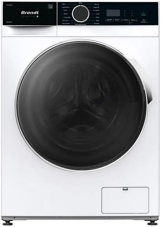 Machine à laver frontale BRANDT 8 kg, Classe A, 1400 tr/min, Blanc