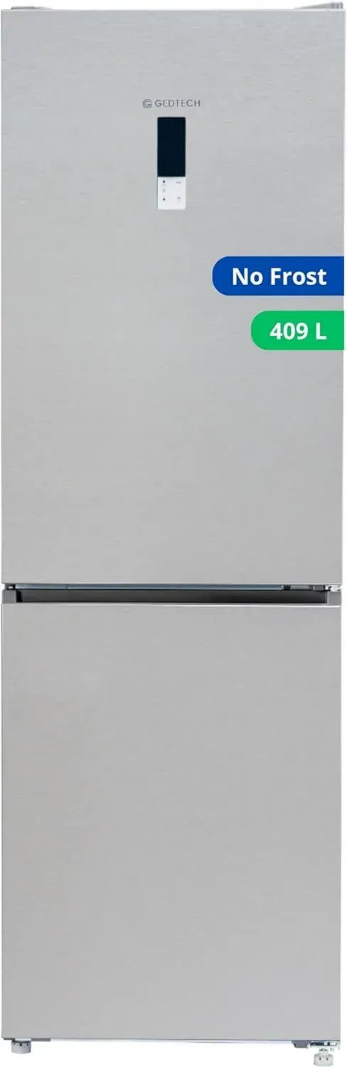 Réfrigérateur combiné GEDTECH 409L No Frost - Inox moderne